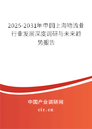 2025-2031年中國上海物流業行業發展深度調研與未來趨勢報告