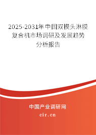 2025-2031年中國雙模頭淋膜復合機市場調研及發展趨勢分析報告