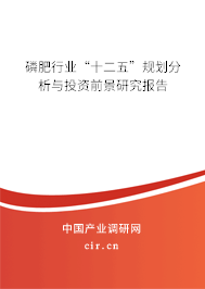 磷肥行業“十二五”規劃分析與投資前景研究報告