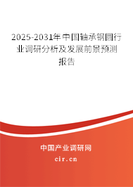 2025-2031年中國軸承鋼圓行業調研分析及發展前景預測報告