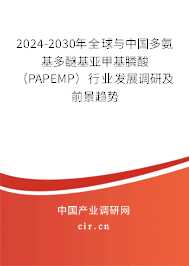 2024-2030年全球與中國多氨基多醚基亞甲基膦酸（PAPEMP）行業發展調研及前景趨勢