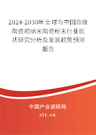 2024-2030年全球與中國高級陶瓷和納米陶瓷粉末行業現狀研究分析及發展趨勢預測報告
