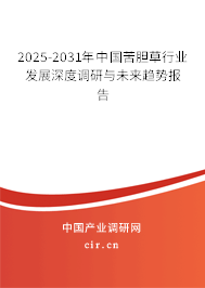 2025-2031年中國苦膽草行業發展深度調研與未來趨勢報告