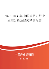 2025-2031年中國披薩刀行業發展分析及趨勢預測報告