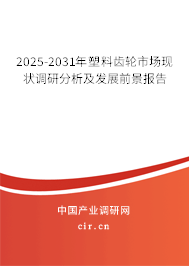 2025-2031年塑料齒輪市場現狀調研分析及發展前景報告