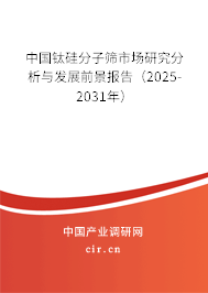 中國鈦硅分子篩市場研究分析與發(fā)展前景報告（2025-2031年）