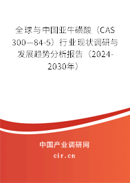 全球與中國亞牛磺酸（CAS 300—84-5）行業(yè)現狀調研與發(fā)展趨勢分析報告（2024-2030年）