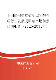 中國蒸餾葡萄酒制得的烈性酒行業發展調研與市場前景預測報告（2025-2031年）