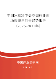 中國冰蓄冷中央空調(diào)行業(yè)市場調(diào)研與前景趨勢(shì)報(bào)告（2025-2031年）