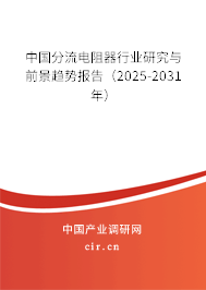 中國(guó)分流電阻器行業(yè)研究與前景趨勢(shì)報(bào)告（2025-2031年）