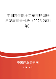中國高性能土工布市場調研與發展前景分析（2025-2031年）