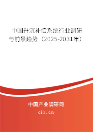 中國(guó)升沉補(bǔ)償系統(tǒng)行業(yè)調(diào)研與前景趨勢(shì)（2025-2031年）
