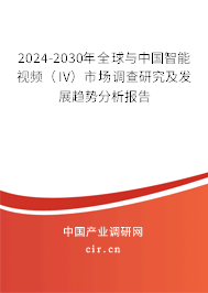 2024-2030年全球與中國智能視頻（IV）市場調查研究及發展趨勢分析報告