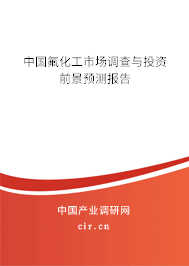 中國氟化工市場調(diào)查與投資前景預測報告