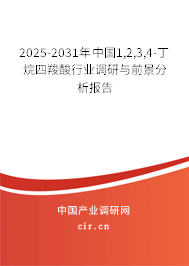 2025-2031年中國1,2,3,4-丁烷四羧酸行業調研與前景分析報告