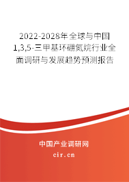 2022-2028年全球與中國1,3,5-三甲基環硼氮烷行業全面調研與發展趨勢預測報告