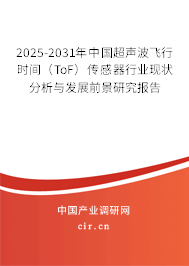 2025-2031年中國超聲波飛行時間（ToF）傳感器行業現狀分析與發展前景研究報告