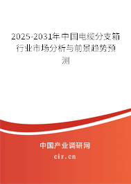 2025-2031年中國電纜分支箱行業市場分析與前景趨勢預測