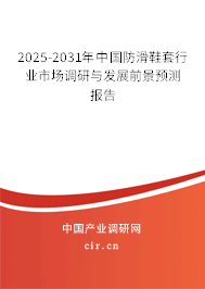 2025-2031年中國防滑鞋套行業市場調研與發展前景預測報告