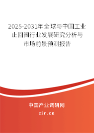 2024-2030年全球與中國工業止回閥行業發展研究分析與市場前景預測報告