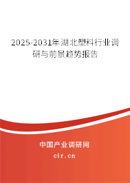 2025-2031年湖北塑料行業調研與前景趨勢報告