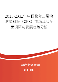 2025-2031年中國聚苯乙烯泡沫塑料板（XPS）市場現狀全面調研與發展趨勢分析