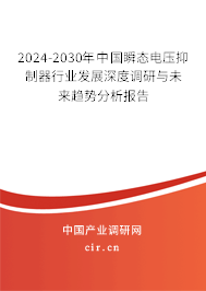 2024-2030年中國瞬態電壓抑制器行業發展深度調研與未來趨勢分析報告