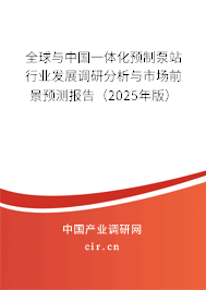 全球與中國一體化預制泵站行業發展調研分析與市場前景預測報告（2025年版）