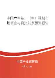 中國六甲基二（甲）硅醚市場調(diào)查與投資前景預(yù)測報(bào)告