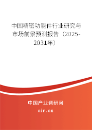 中國精密功能件行業研究與市場前景預測報告（2025-2031年）