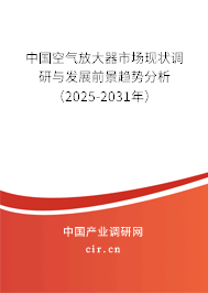 中國空氣放大器市場現(xiàn)狀調(diào)研與發(fā)展前景趨勢分析（2025-2031年）