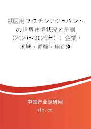 獣醫用ワクチンアジュバントの世界市場狀況と予測（2020～2026年）：企業·地域·種類·用途別