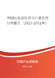 中國鈦發展現狀與行業前景分析報告（2025-2031年）