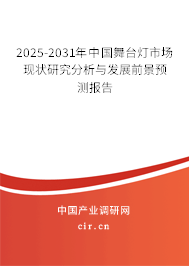 2025-2031年中國舞臺燈市場現狀研究分析與發展前景預測報告