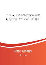 中國云計算市場現狀與前景趨勢報告（2025-2031年）