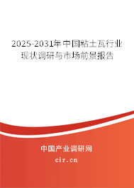 2025-2031年中國粘土瓦行業現狀調研與市場前景報告