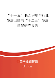 “十一五”長沙房地產行業發展回顧與“十二五”發展前景研究報告