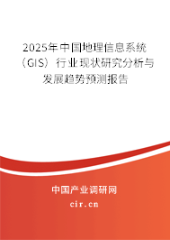 2025年中國地理信息系統(tǒng)（GIS）行業(yè)現(xiàn)狀研究分析與發(fā)展趨勢預(yù)測報告