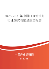 2025-2031年中國LED蠟燭燈行業研究與前景趨勢報告