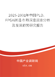 2025-2031年中國PLD、FPGA制造市場深度調查分析及發展趨勢研究報告