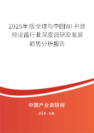 2025年版全球與中國WI-FI音頻設(shè)備行業(yè)深度調(diào)研及發(fā)展趨勢分析報告