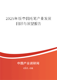 2025年版中國毛筆產業發展回顧與展望報告