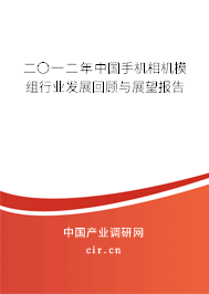 二〇一二年中國手機(jī)相機(jī)模組行業(yè)發(fā)展回顧與展望報告