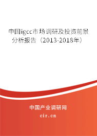 中國(guó)igcc市場(chǎng)調(diào)研及投資前景分析報(bào)告（2013-2018年）