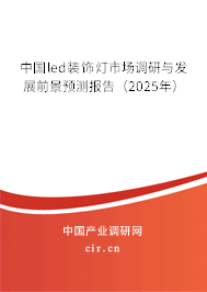 中國led裝飾燈市場調研與發展前景預測報告（2025年）