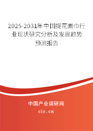 2025-2031年中國提花面巾行業現狀研究分析及發展趨勢預測報告