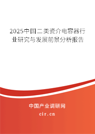 2025中國二類瓷介電容器行業(yè)研究與發(fā)展前景分析報告