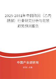 2025-2031年中國海因（乙內酰脲）行業(yè)研究分析與前景趨勢預測報告