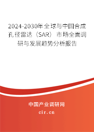 2024-2030年全球與中國合成孔徑雷達(dá)（SAR）市場全面調(diào)研與發(fā)展趨勢分析報告