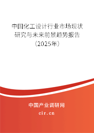 中國化工設計行業市場現狀研究與未來前景趨勢報告（2025年）